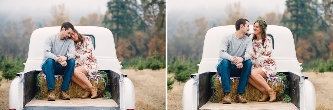 christmas-engagement-010 Oregon Engagement Pictures | Northern Lights Christmas Tree Farm | Jessica & Zach