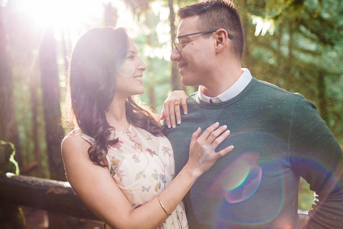 sahalie-falls-engaged-001 Sahalie Falls McKenzie River Engagement | Marissa & José