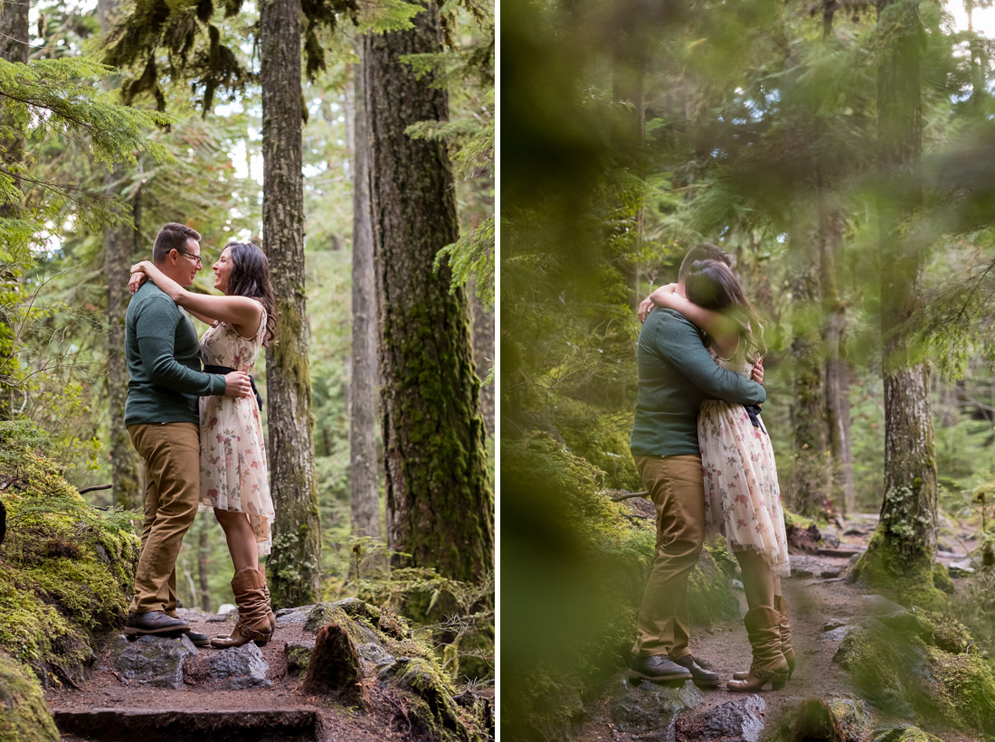 sahalie-falls-engaged-008 Sahalie Falls McKenzie River Engagement | Marissa & José