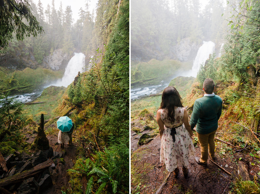 sahalie-falls-engaged-013 Sahalie Falls McKenzie River Engagement | Marissa & José