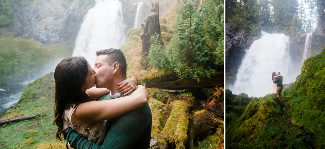 sahalie-falls-engaged-015 Sahalie Falls McKenzie River Engagement | Marissa & José