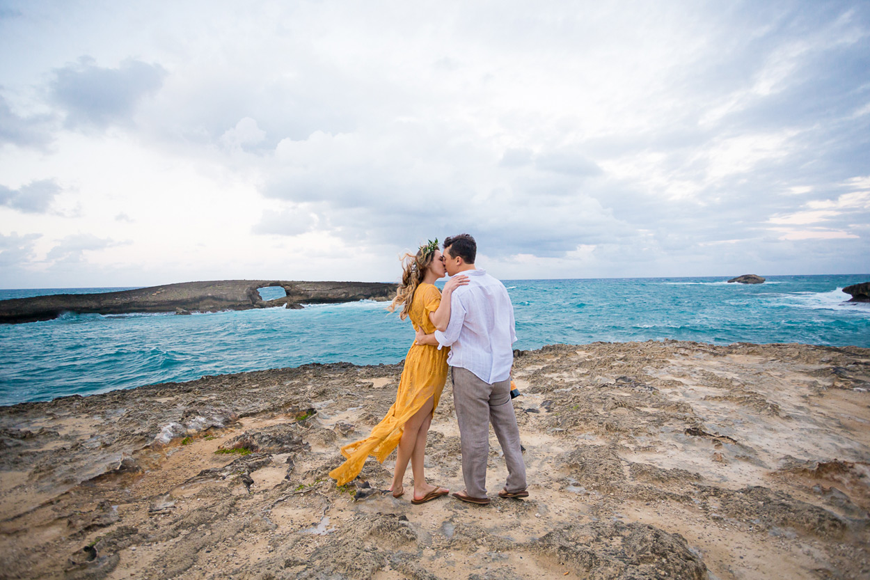 oahu-photographer-016 North Shore Oahu Wedding Photographer | Engagement Session @ Hukilau Beach | Amanda & Ben