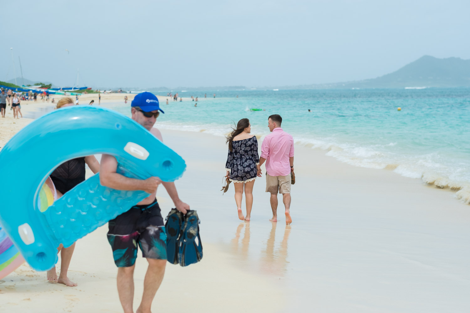 0001_0937 Lanakai Beach Engagement Photos | Oahu Hawaii Wedding Photographer | Savannah & Anthony