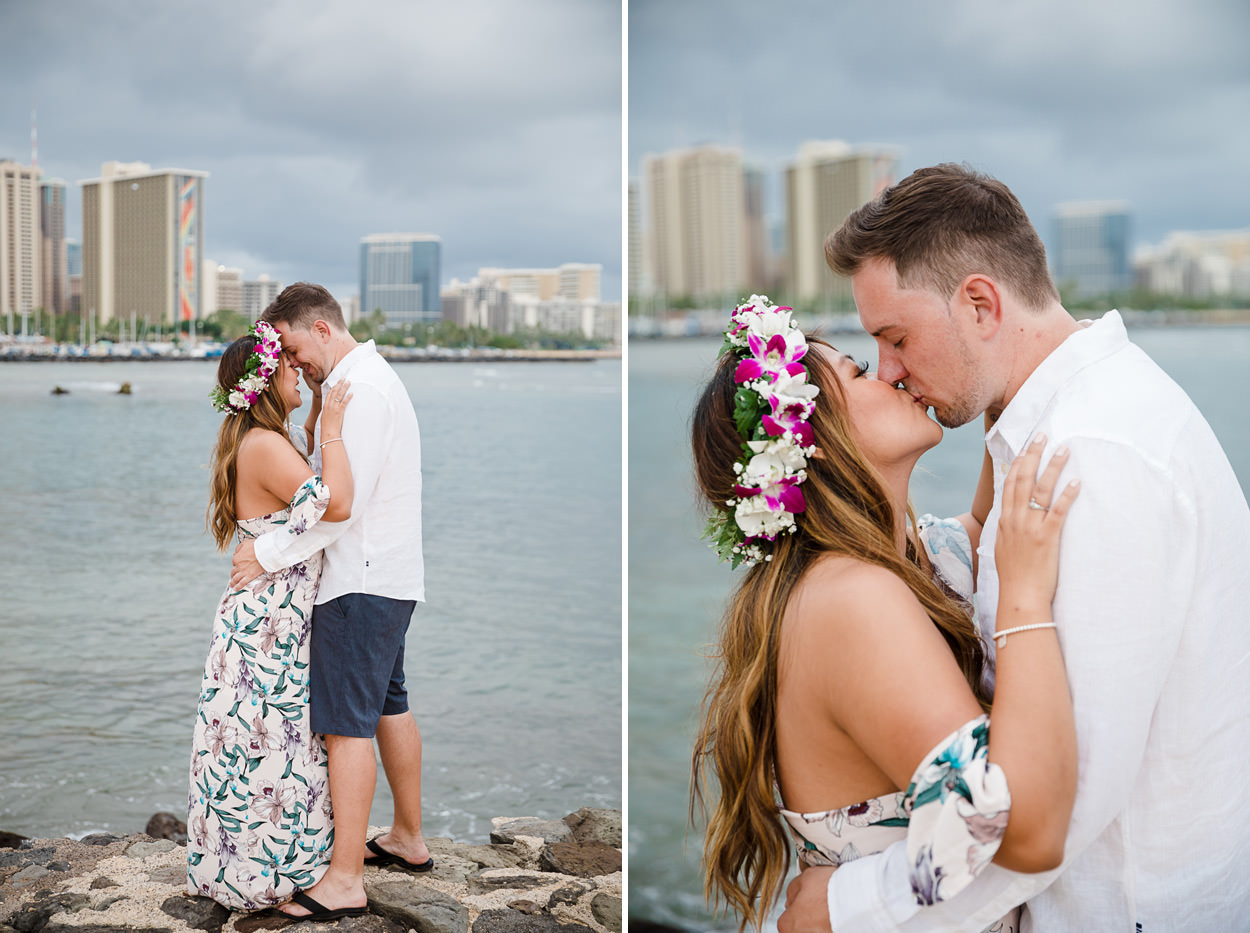 magic-island-engagement-photos-005 Magic Island Engagement Photos | Waikiki Hawaii Wedding | Jennifer & Morgan