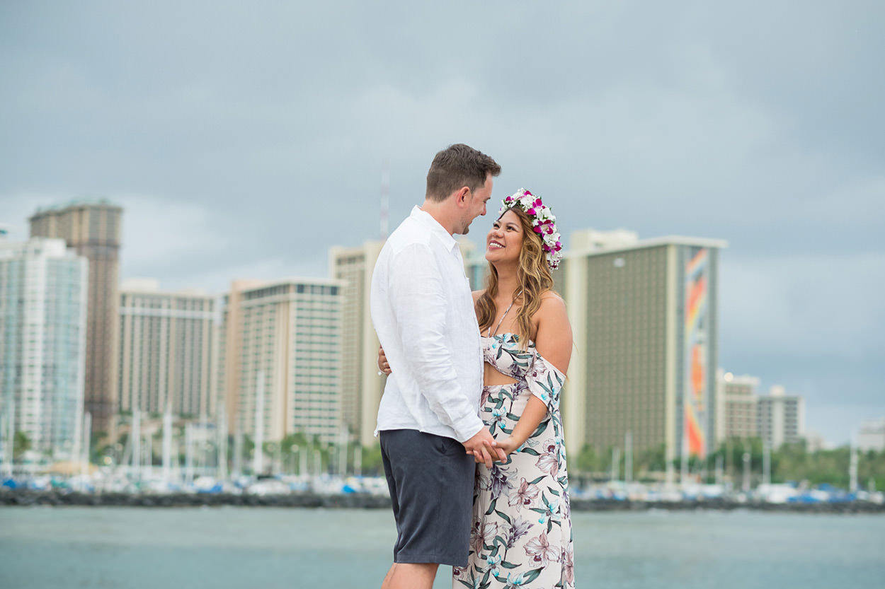 magic-island-engagement-photos-006 Magic Island Engagement Photos | Waikiki Hawaii Wedding | Jennifer & Morgan