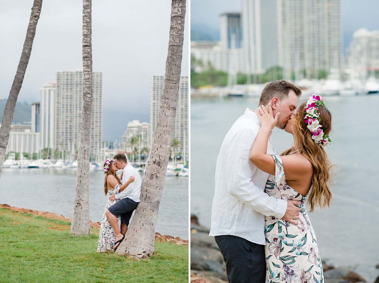 magic-island-engagement-photos-012 Magic Island Engagement Photos | Waikiki Hawaii Wedding | Jennifer & Morgan