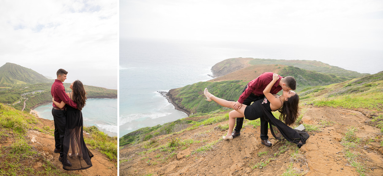 oahu-hawaii-wedding-photographer-009 Spitting Cave & Hanauma Bay Rim Trail Engagement Photos | Stephanie & Michael