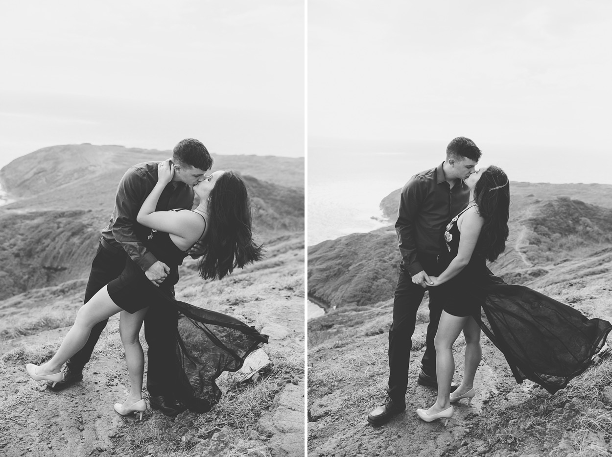 oahu-hawaii-wedding-photographer-010 Spitting Cave & Hanauma Bay Rim Trail Engagement Photos | Stephanie & Michael