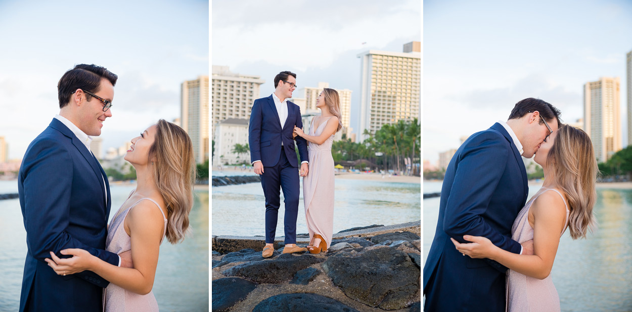 waikiki-wedding-photographer-001 Waikiki Wedding Photographer | Hawaii Beach Engagement Photos | Prisca & Kodyn