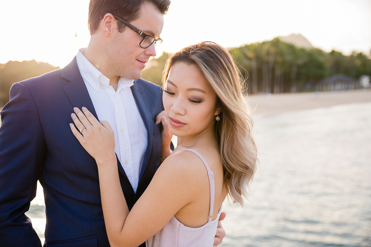 waikiki-wedding-photographer-006 Waikiki Wedding Photographer | Hawaii Beach Engagement Photos | Prisca & Kodyn